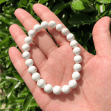 Bracelet en Magnésite Howlite | Lithothérapie Stéphanie
