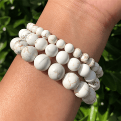 Bracelet Pierre Magnésite | Lithothérapie Stéphanie