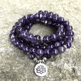Bracelet Mala en Améthyste | Lithothérapie Stéphanie