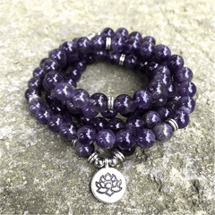 Bracelet Mala en Améthyste | Lithothérapie Stéphanie