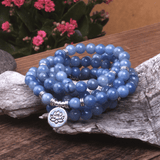Bracelet Mala en Aventurine Bleue | Lithothérapie Stéphanie