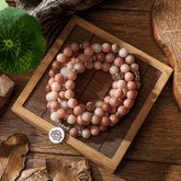 Bracelet Mala en Aventurine Rose | Lithothérapie Stéphanie