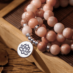 Mala en Aventurine Rose | Lithothérapie Stéphanie