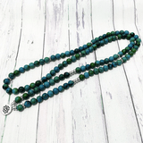 Bracelet Mala Tibétain en Chrysocolle | Lithothérapie Stéphanie