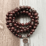 Bracelet Mala en Grenat | Lithothérapie Stéphanie