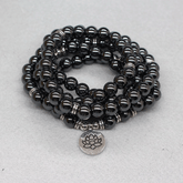 Bracelet Mala en Hématite | Lithothérapie Stéphanie