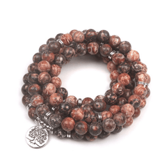 Mala en Jaspe Léopard | Lithothérapie Stéphanie