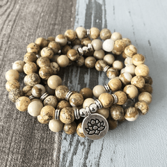 Mala en Jaspe Paysage | Lithothérapie Stéphanie