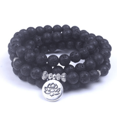Bracelet Mala en Pierre de Lave