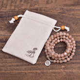 Bracelet Mala en Pierre de Soleil | Lithothérapie Stéphanie