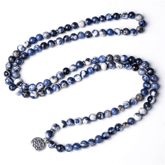 Bracelet Mala Bouddhiste en Sodalite | Lithothérapie Stéphanie
