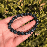 Bracelet en Obsidienne Neige | Lithothérapie Stéphanie
