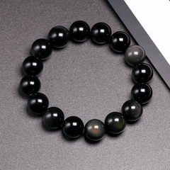 Bracelet en Obsidienne Oeil Céleste | Lithothérapie Stéphanie
