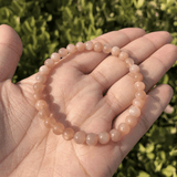 Bracelet en Pierre de Lune Orangée | Lithothérapie Stéphanie