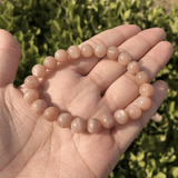 Bracelet en Pierre de Lune Orange | Lithothérapie Stéphanie