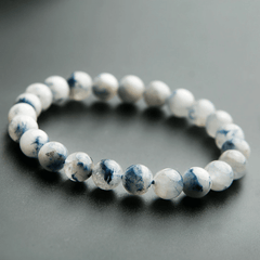 Bracelet en Quartz à Dumortiérite | Lithothérapie Stéphanie