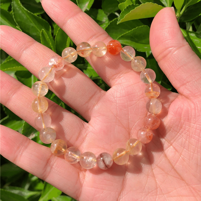 Bracelet en Quartz Hématoïde Jaune | Lithothérapie Stéphanie