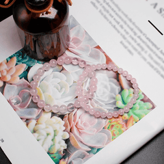 Bracelet Quartz Rose Clair | Lithothérapie Stéphanie