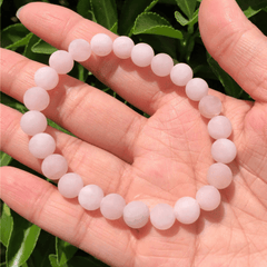 Bracelet en Quartz Rose Mat | Lithothérapie Stéphanie