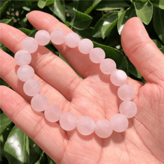 Bracelet Quartz Rose Mat | Lithothérapie Stéphanie