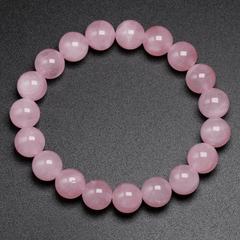 Bracelet en Quartz Rose 10MM | Lithothérapie Stéphanie