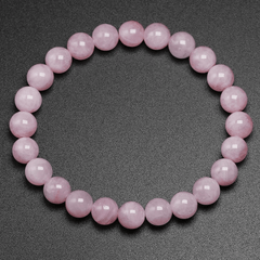 Bracelet en Quartz Rose 8MM | Lithothérapie Stéphanie