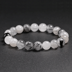 Bracelet en Quartz Tourmaline | Lithothérapie Stéphanie