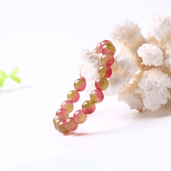 Bracelet en Tourmaline Pastèque | Lithothérapie Stéphanie