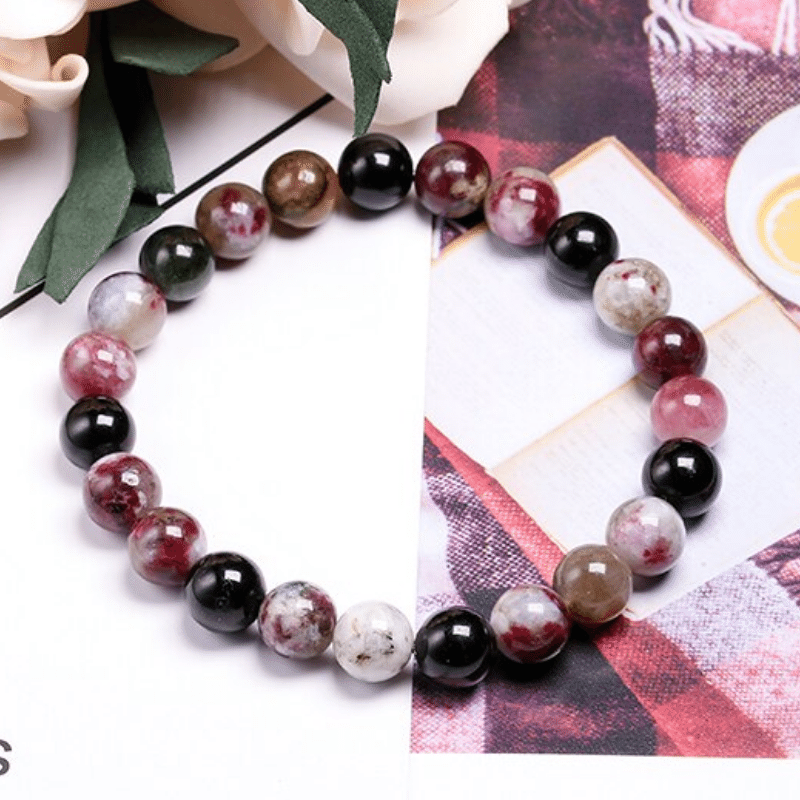 Bracelet en Tourmaline Multicolore | Lithothérapie Stéphanie