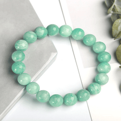 Bracelet Amazonite Verte | Lithothérapie Stéphanie