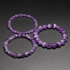 Bracelet en Améthyste à Chevrons | Lithothérapie Stéphanie