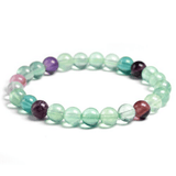 Bracelet en Fluorite 8MM | Lithothérapie Stéphanie