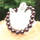 Bracelet en Grenat Rouge | Lithothérapie Stéphanie