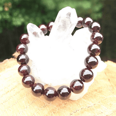 Bracelet en Grenat Rouge | Lithothérapie Stéphanie