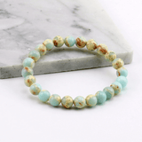 Bracelet en Jaspe Aqua Terra | Lithothérapie Stéphanie