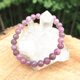Bracelet en Lépidolite | Lithothérapie Stéphanie