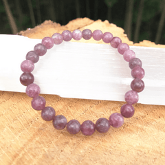 Bracelet Pierre Lépidolite | Lithothérapie Stéphanie