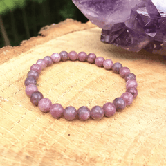 Bracelet Lépidolite Homme et Femme | Lithothérapie Stéphanie