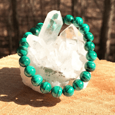Bracelet en Malachite | Lithothérapie Stéphanie