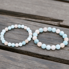 Bracelet en Morganite Naturelle | Lithothérapie Stéphanie
