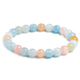 Bracelet en Morganite | Perles 6MM | Lithothérapie Stéphanie