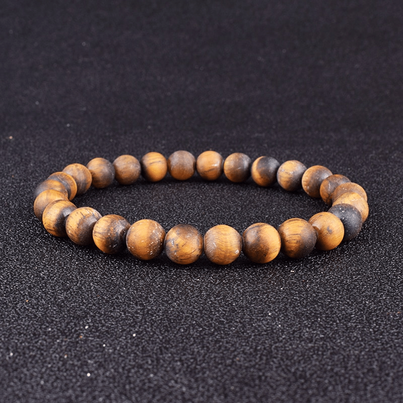 Bracelet en Oeil de Tigre Mat | Lithothérapie Stéphanie