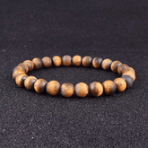 Bracelet en Oeil de Tigre Mat | Lithothérapie Stéphanie