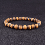 Bracelet en Oeil de Tigre Mat | Lithothérapie Stéphanie