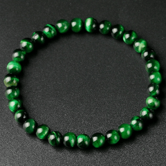 Bracelet Pierre Oeil de Tigre Vert | Lithothérapie Stéphanie