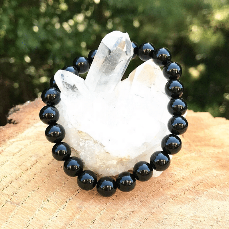 Bracelet en Onyx Noir | Lithothérapie Stéphanie