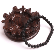 Bracelet en Onyx Noir Mat