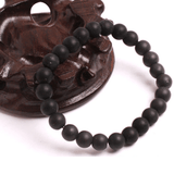 Bracelet en Onyx Noir Mat