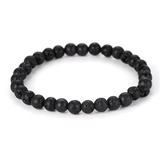 Bracelet Pierre de Lave | Perles 6MM | Lithothérapie Stéphanie
