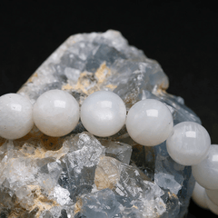 Bracelet Boule Pierre de Lune | Lithothérapie Stéphanie